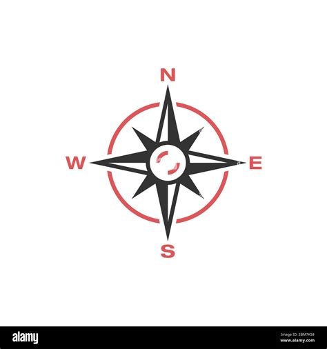 Compass Rose Icon Logo Template Illustration Design Vector Eps 10