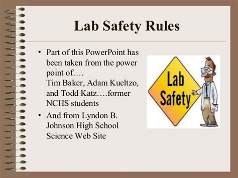 Appropriate warning signs must be placed and emphasized when working in a laboratory filled with hazardous materials like radioisotopes, lasers, biohazards. Lab safety good ppt