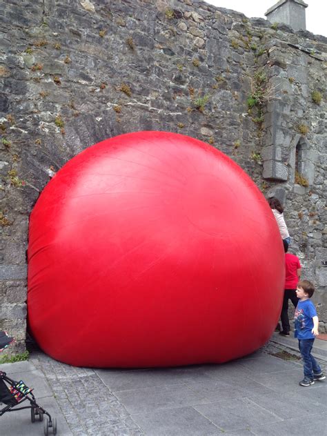 The Big Red Ball At Galway International Arts Festival Spanish Arch