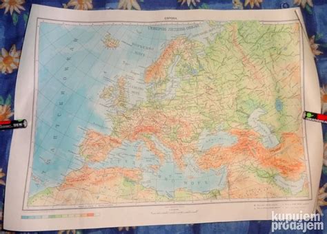 Geografska Karta Evrope Kupujemprodajem