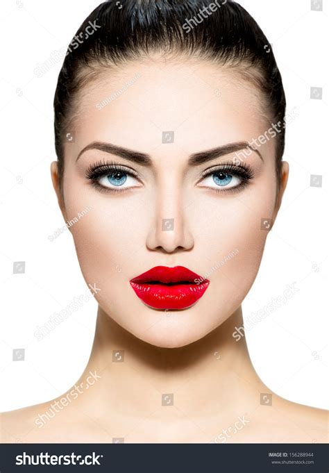 Beauty Woman Portrait Professional Makeup For Brunette