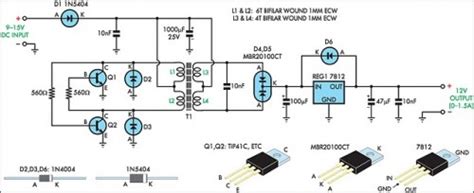 High performance and fast digital control loops enabling highly efficient power conversion and increasing the power density. How to build 12V Regulated Inverter Supply - circuit diagram