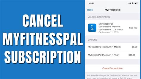How To Cancel MyFitnessPal Subscription Delete Account YouTube