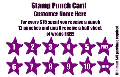 50 punch card templates for every business boost customer loyalty template sumo loyalty