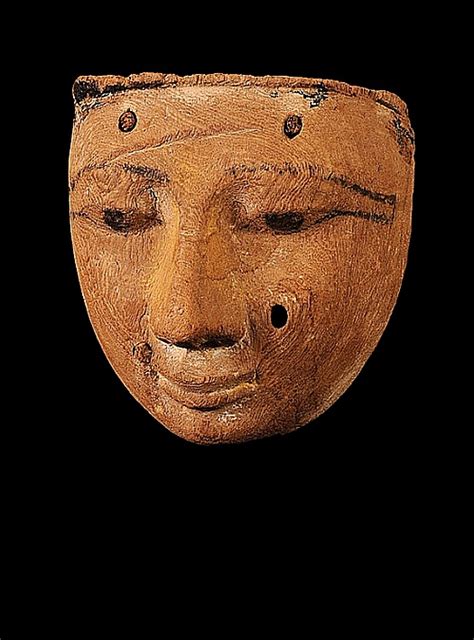 A Wooden Mummy Mask Of A Female Egypt Late Period 600 300bc 19