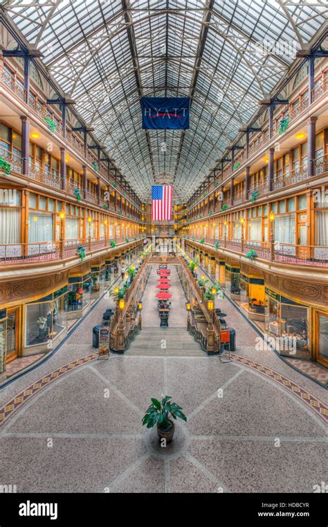 Downtown Cleveland Shopping Arcade Hi Res Stock Photography And Images