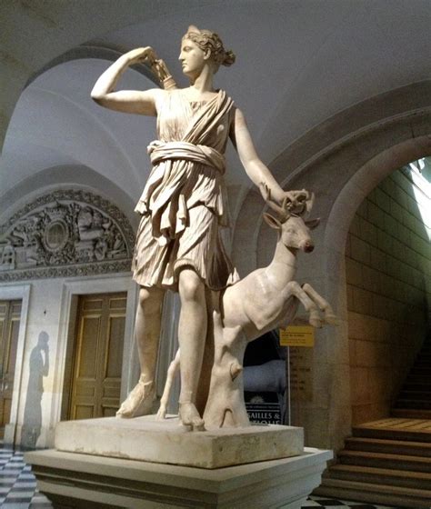 The Diana Of Versailles Statue Of The Greek Goddess Artemis Or