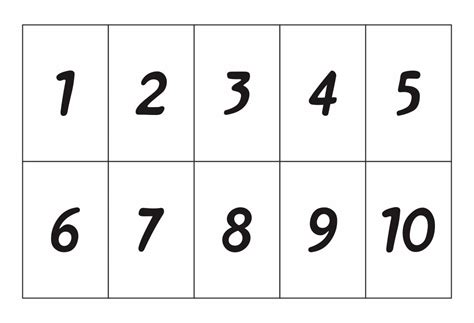 10 Best Printable Block Numbers 1 10