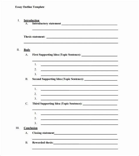 Sermon Outline Template Word