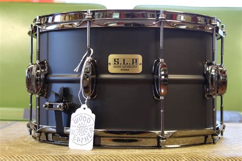Tama Slp Big Black Steel 14x8 Snare Drum Wood And Weather Drum Shop