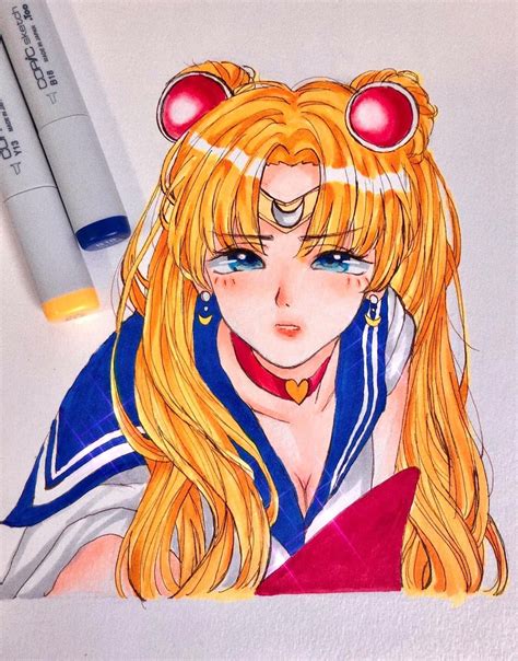 Commission Drawing Traditional Anime Style Etsy