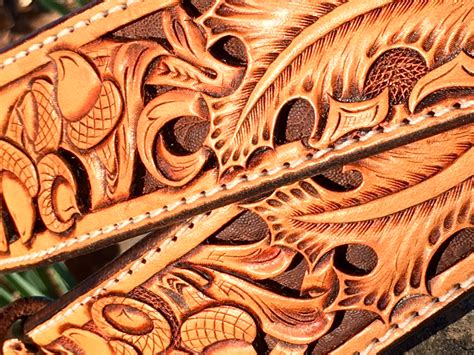 Picture Leather Craft Patterns Custom Leather Belts Leather Carving