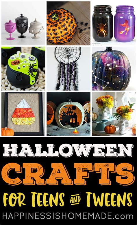 Because of how closely linked to their identity a teen s bedroom is they ll want to drive the decorating process while you can make sure it ticks all the fun teen bedroom ideas swing or hanging chair hanging bed wall mounted fish tank round bed colorful chalkboard wall. Easy Halloween Crafts for Teens - Happiness is Homemade