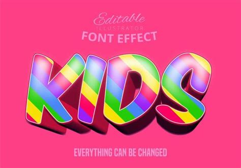 Rainbow Font Vector Art Icons And Graphics For Free Download