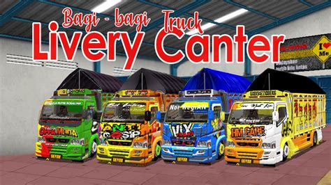 share livery bussid truck canter youtube