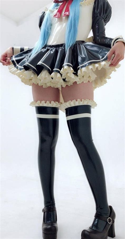 Mntknr Asian Mntknr Pvc Dress Maid Uniform Sissy Dress Sissy Maid Bdsm Undefined