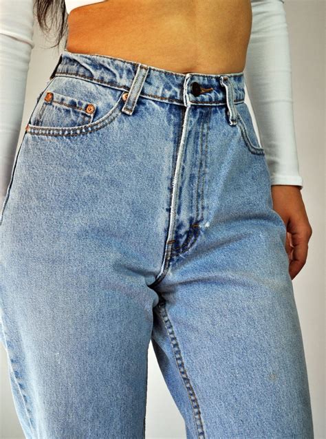 80s Vintage High Waist Jeans Faded And Distressed Jordache