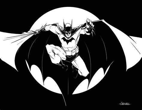 Batman Black And White By Caldwellink On Deviantart