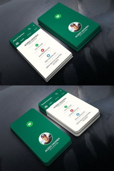 Whatsapp Business Card Whatsapp Social Business Cards Creative