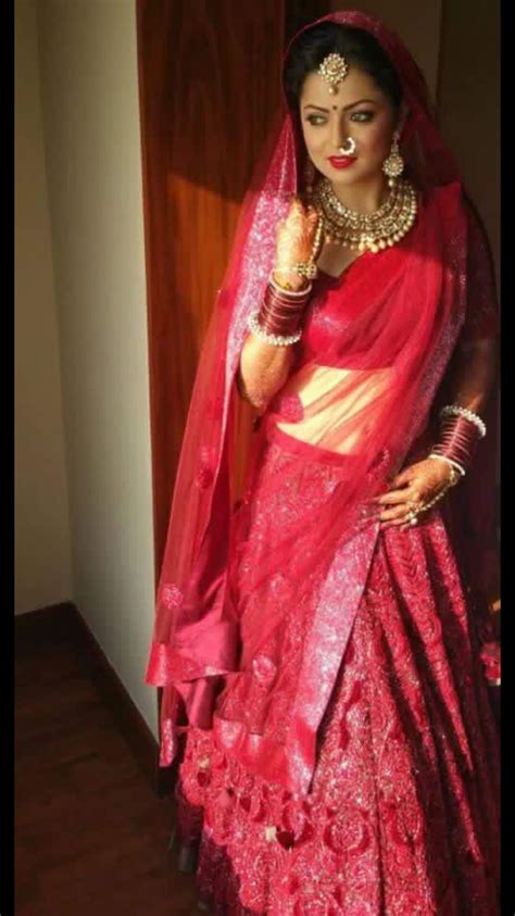 Drashti Dhami Wedding Dress Lengha Indian Bridal Wear Indian Bridal