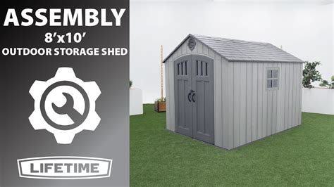 Lifetime X Outdoor Storage Shed Lifetime Assembly Video Youtube