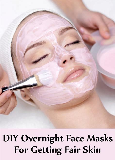 Homemade, natural face masks for acne are incredibly beneficial to our skin as they can help treat acne please note that this mask needs to sit overnight, so make sure you have enough time for it. 7 Best DIY Overnight Face Masks For Getting Fair Skin ...