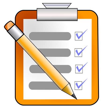 Clipart Checklist Clip Art Library