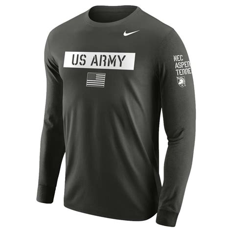 Nike Branded Long Sleeve Us Army T Shirt