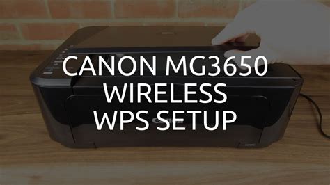All in one printer (multifunction). Canon MG3650 Wireless / WiFi WPS Setup - YouTube