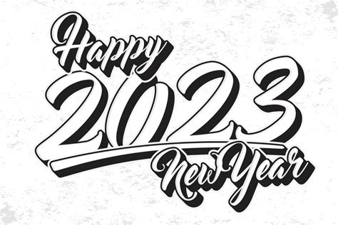 Happy New Year 2023 Banner And Poster 17625468 Vector Art At Vecteezy