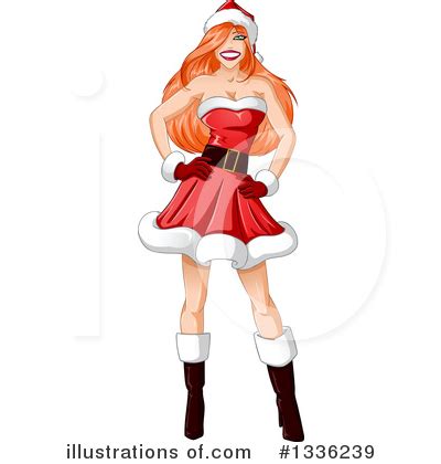 Christmas Pinup Clipart Illustration By Pushkin