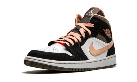 Wmns Air Jordan 1 Mid “peach Mocha” Sneaker Bar