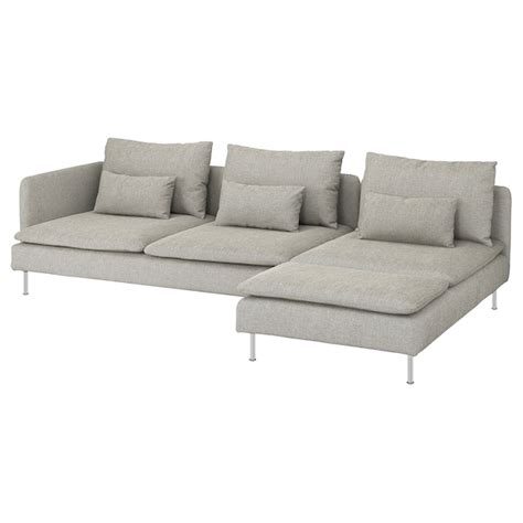 SÖderhamn 4 Seat Sofa With Chaise Longue And Open Endviarp Beige