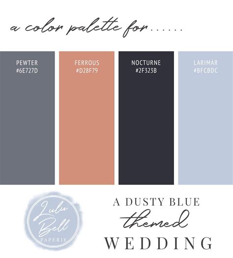 Dusty Blue Color Palette Decorate