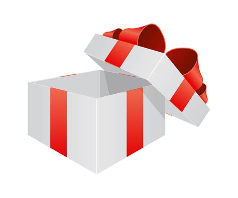 Opened gift box with ribbon 1312414 Vector Art at Vecteezy