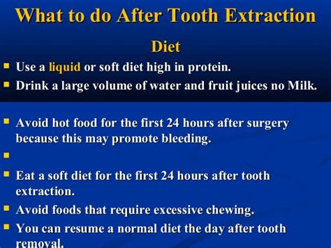 When can i drink carbonated drinks after tooth extraction. Post extraction care