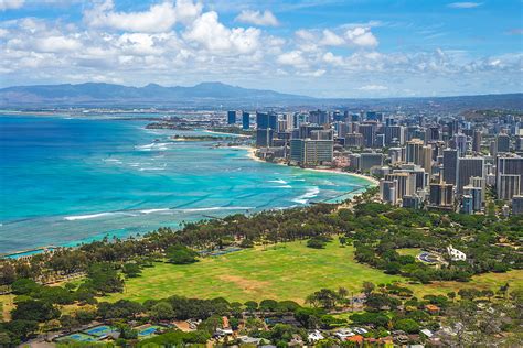 Aerial View Of Honolulu In Oahu Hawaii Us Living