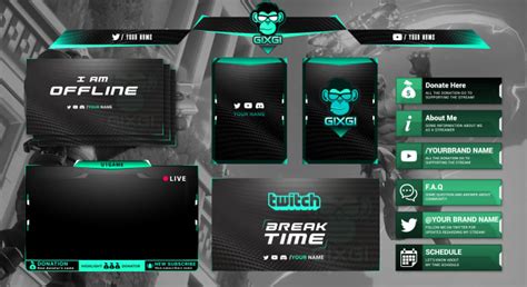 Twitch Overlay Panels Offline Screen Facecam By Twitchoverlay