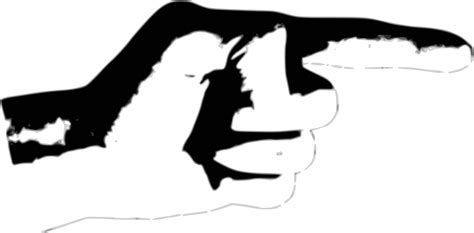 Index Finger Thumb Clip Art Pointing Finger Png Download 24001184