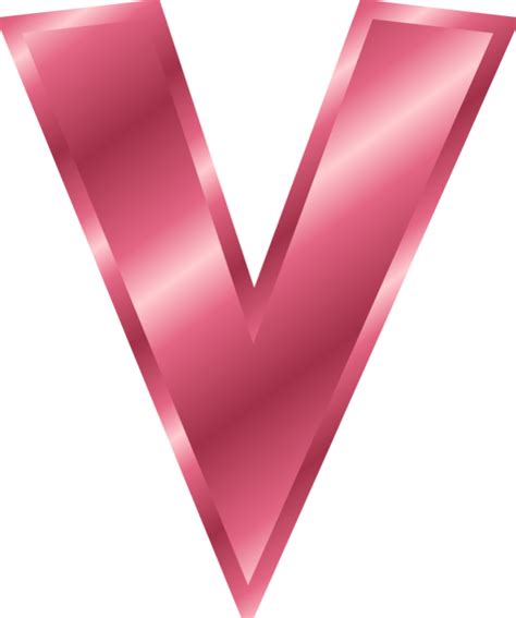 Pink Letter V Clipart Clip Art Library