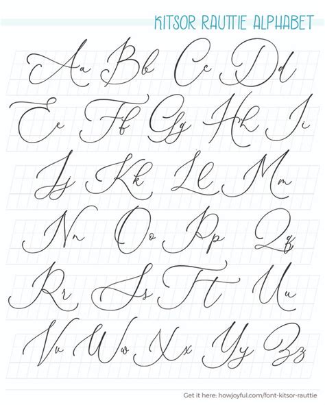 Calligraphy Alphabets What Are Lettering Styles Free Worksheets