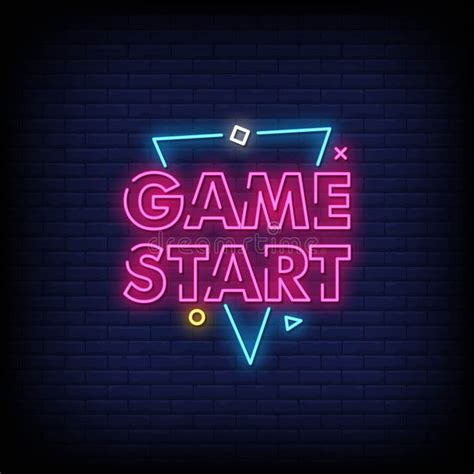 Start Now Neon Signs Style Text Vector Stock Vector Illustration Of