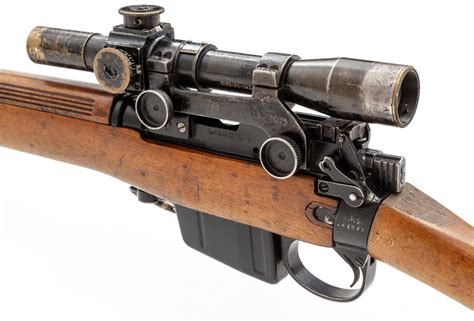 British L42a1 Lee Enfield Bolt Action Sniper Rifle