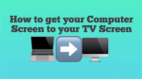 How did you hook the box to the t.v.? How to hook up your computer to your TV - YouTube