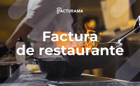 Ejemplo De Factura De Restaurantes Facturación
