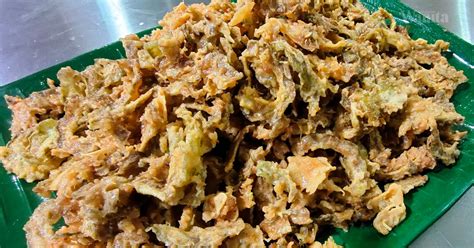 Sotong bersaiz besar senang untuk 'disumbat' dalam kuantiti yang banyak. Peria Crispy Salted Egg Senang Membuatnya, Kudapan Penuh ...