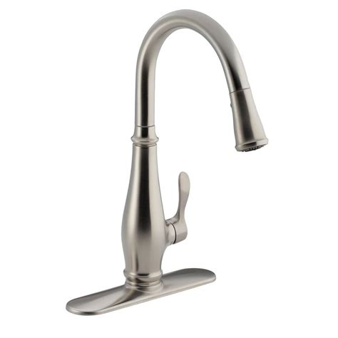 Docknetik design truly eliminates the inconvenience of older model pullout. KOHLER Cruette Single-Handle Pull-Down Sprayer Kitchen ...