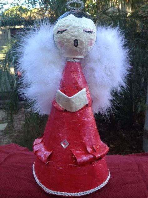 Paper Mache Angel Tree Topper By Handmadebysteffi On Etsy 3000