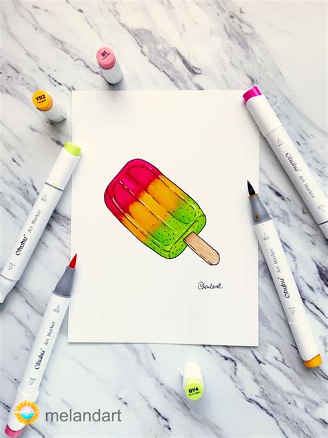 Popsicle Marker Drawing Marker Drawing Marker Art Art Markers Drawing