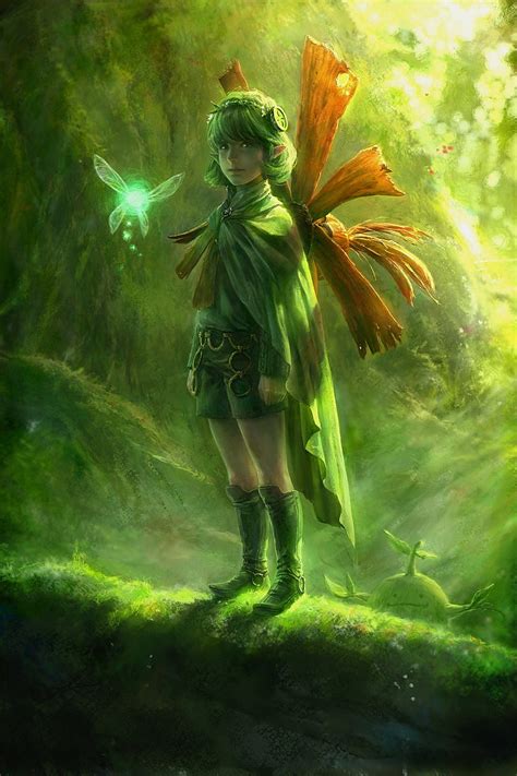 1284x2778px Free Download Hd Wallpaper The Legend Of Zelda Saria Elf Ears Forest Cape